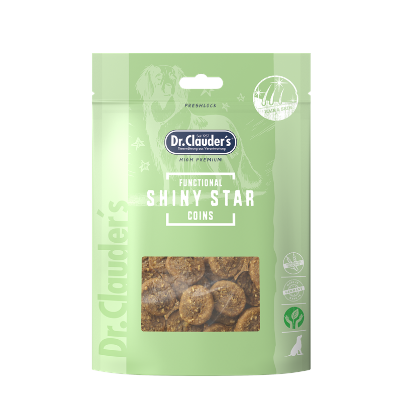 Dr.Clauder`s Functional Coins Shiny Star 80g für Hunde