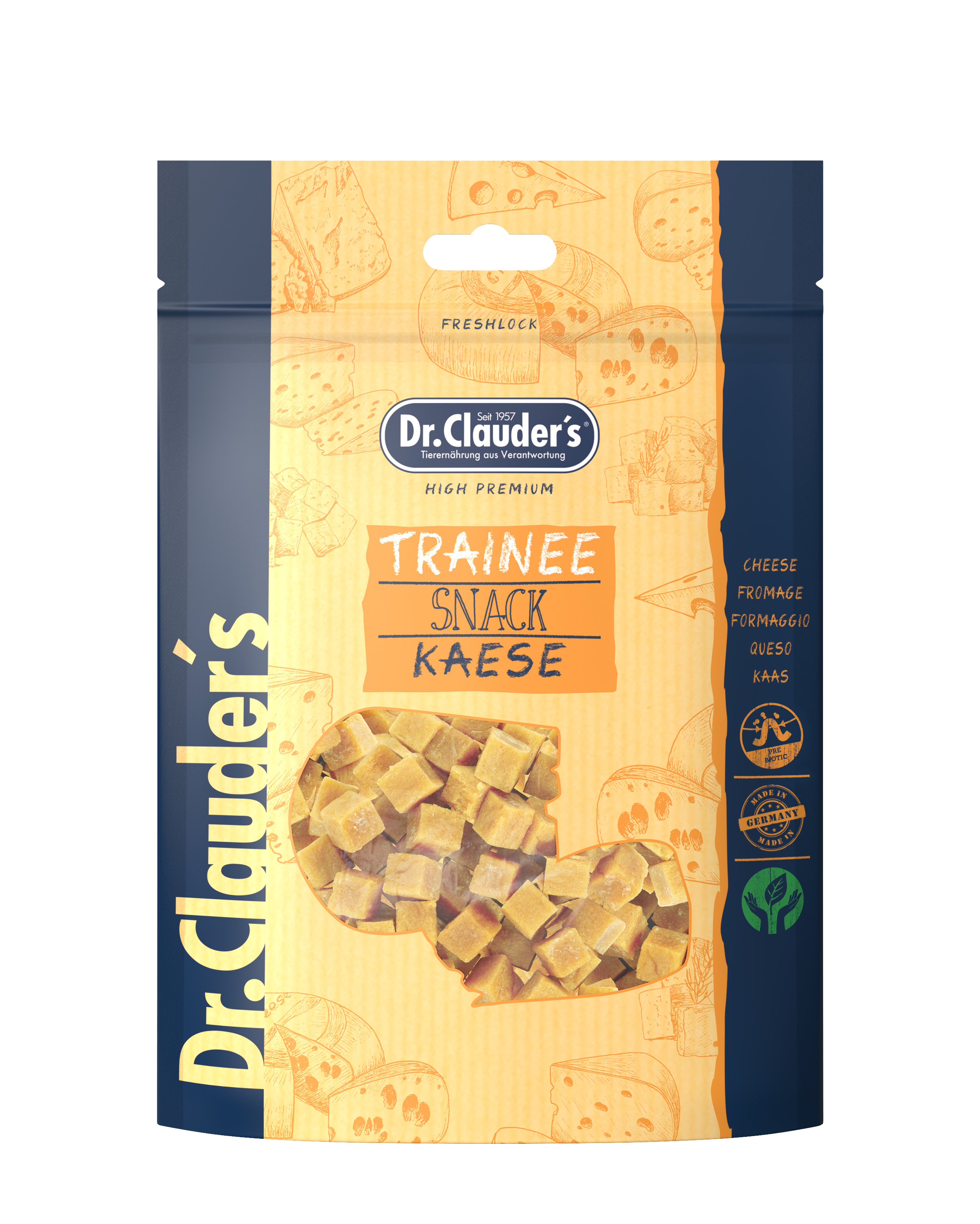Dr.Clauder`s Trainee Snack Käse für Hunde und Katzen