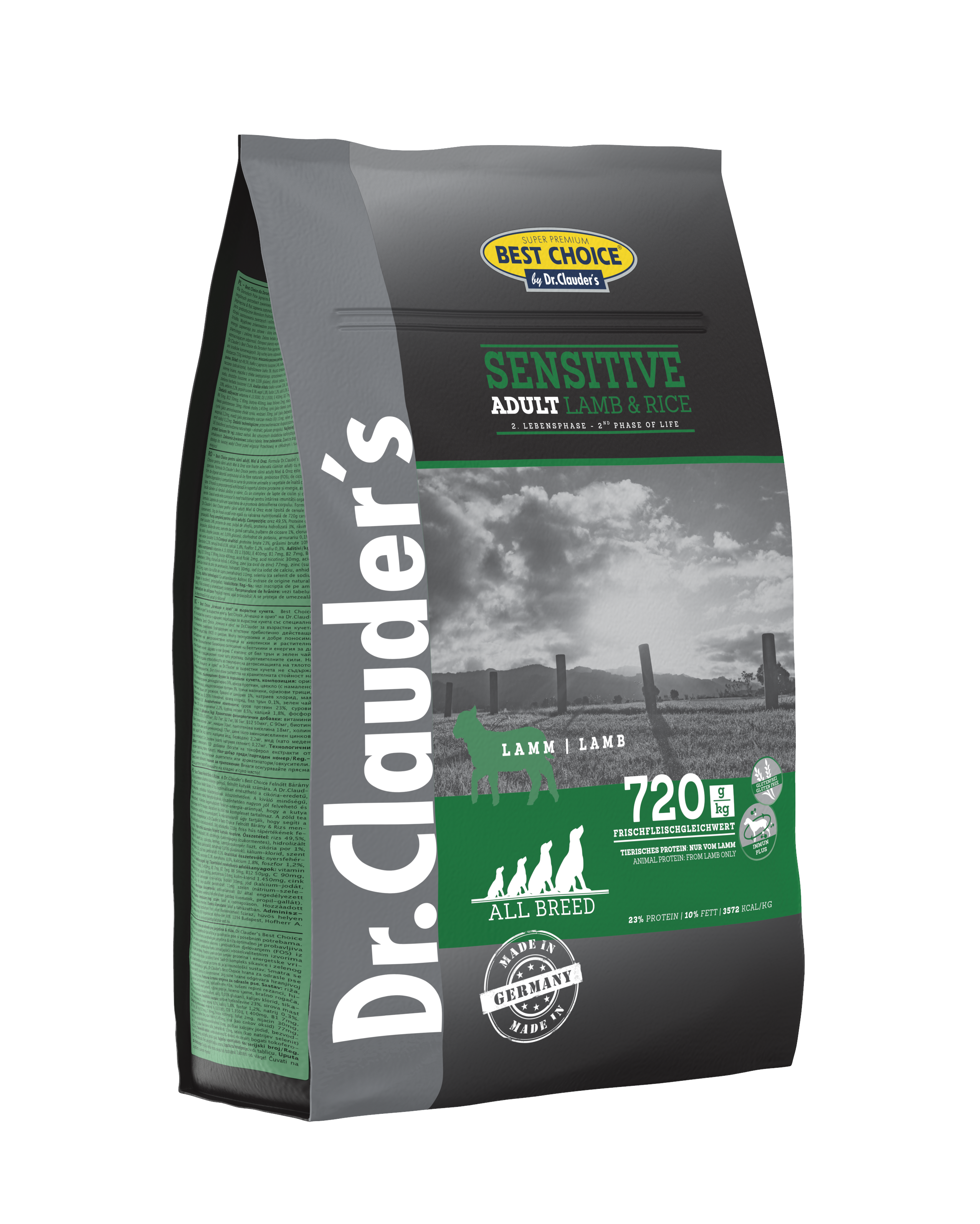 Dr.Clauder`s  Best Choice Adult Lamm & Reis All Bread für Hunde