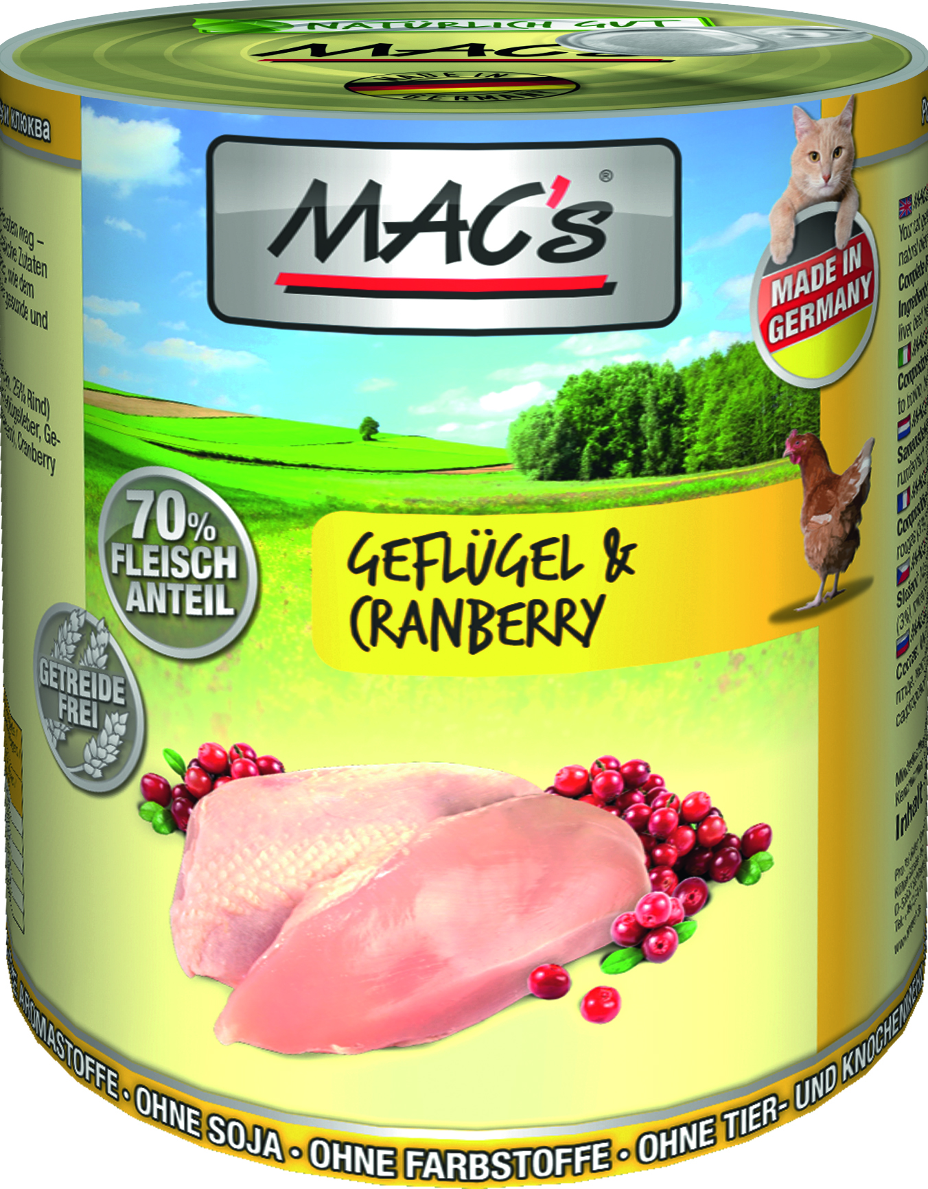 MAC`s Cat Geflügel & Cranberry 6er Paket