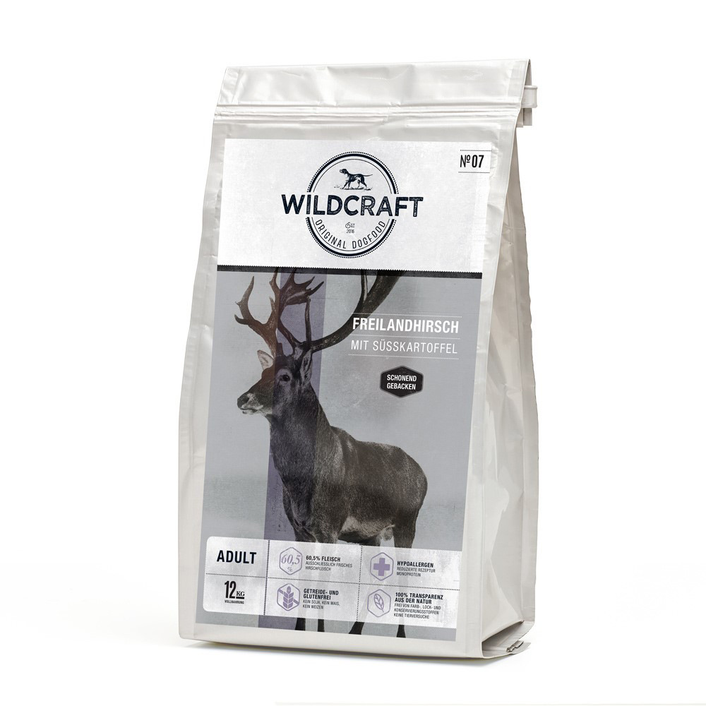 Wildcraft Freilandhirsch mit Süßkartoffel
