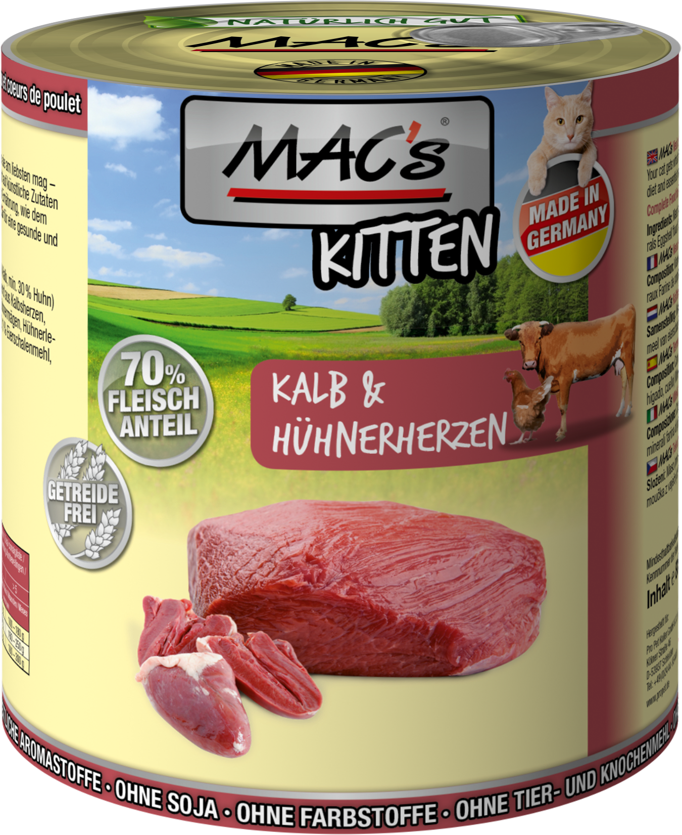 MAC’s Kitten Kalb & Hühnerherzen  6er Paket