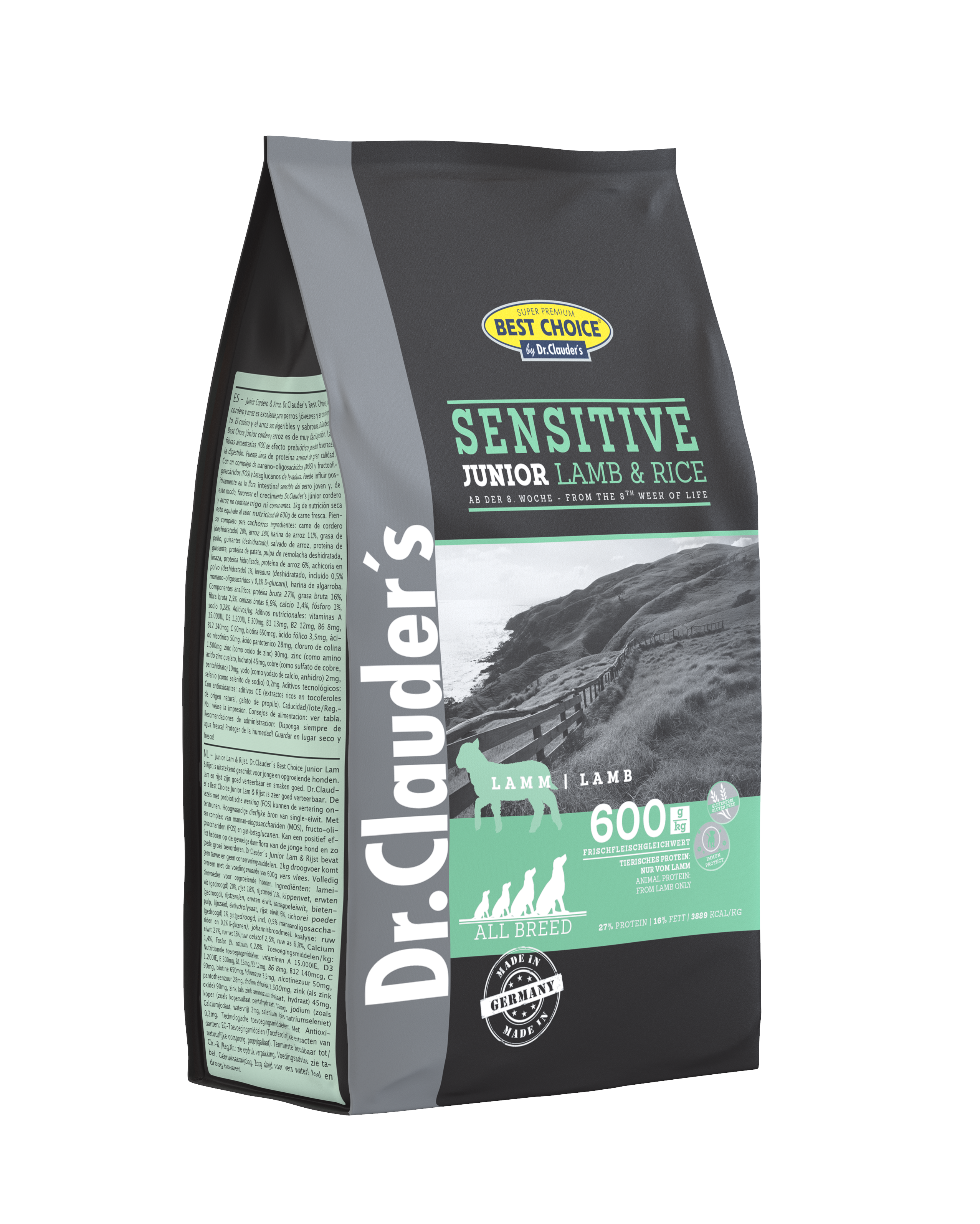 Dr.Clauders Best Choice Junior Lamm & Reis für Hunde