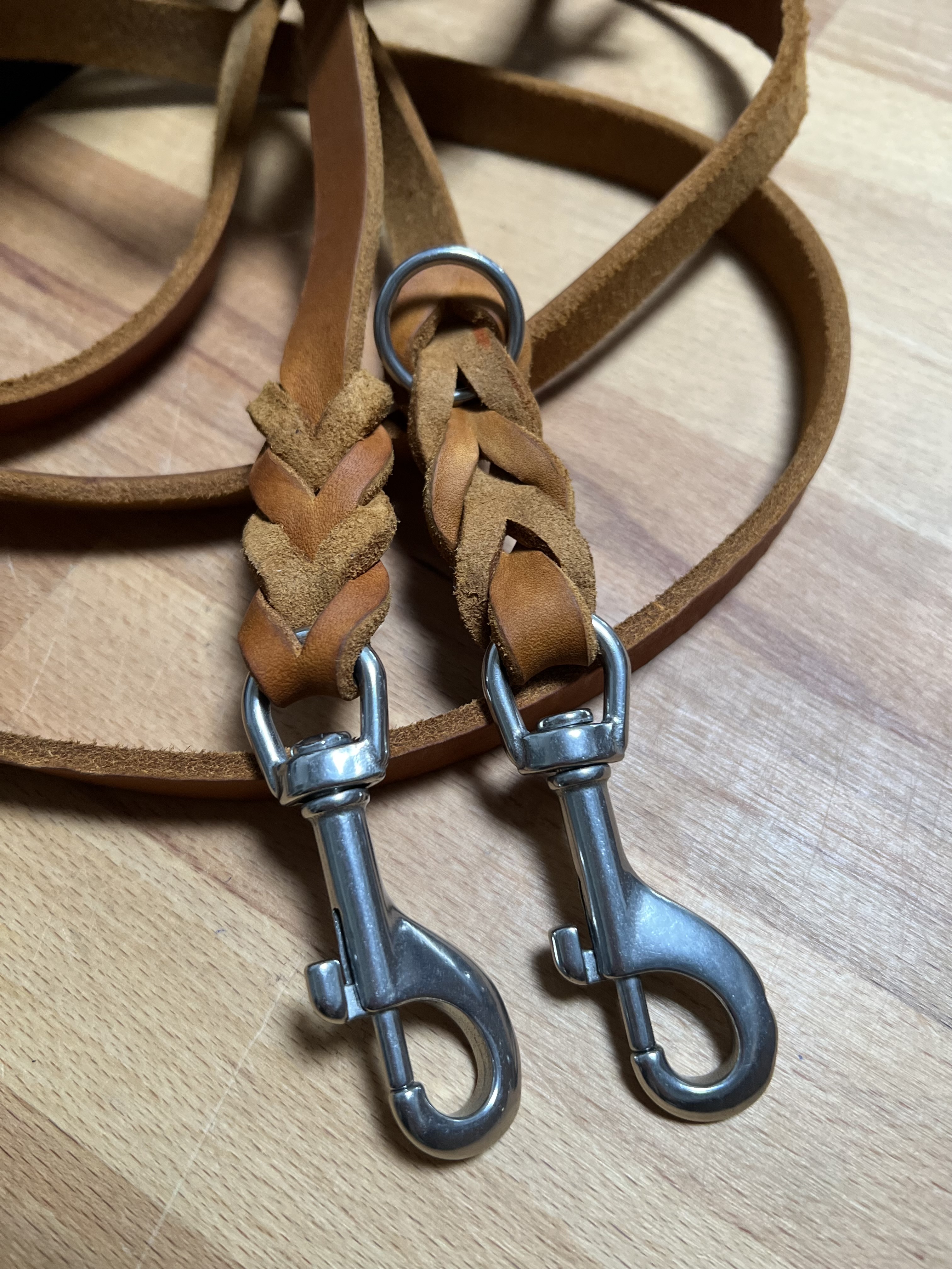 Fettleder Führleine für Hunde