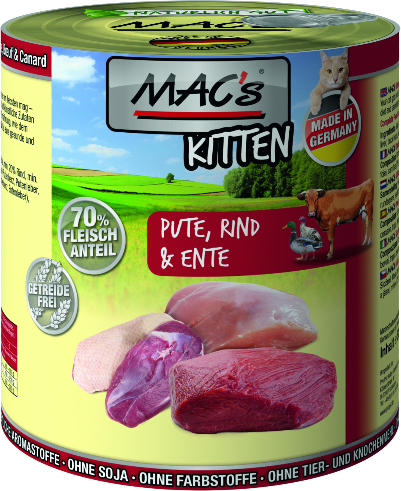 MAC`s Cat Kitten Pute/ Rind / Ente 6er Paket