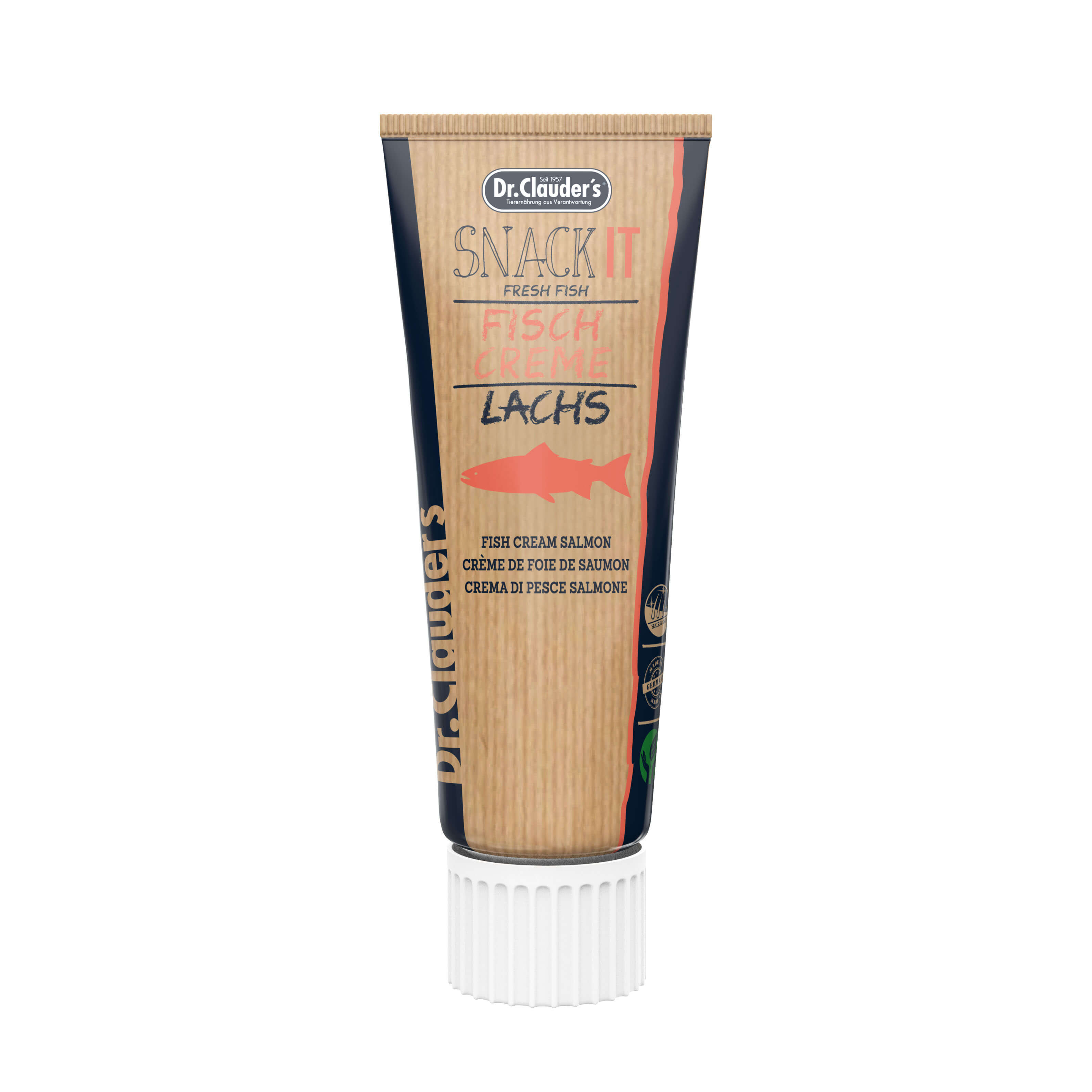 Dr.Clauder`s Snack IT Lachscreme für Hunde und Katzen