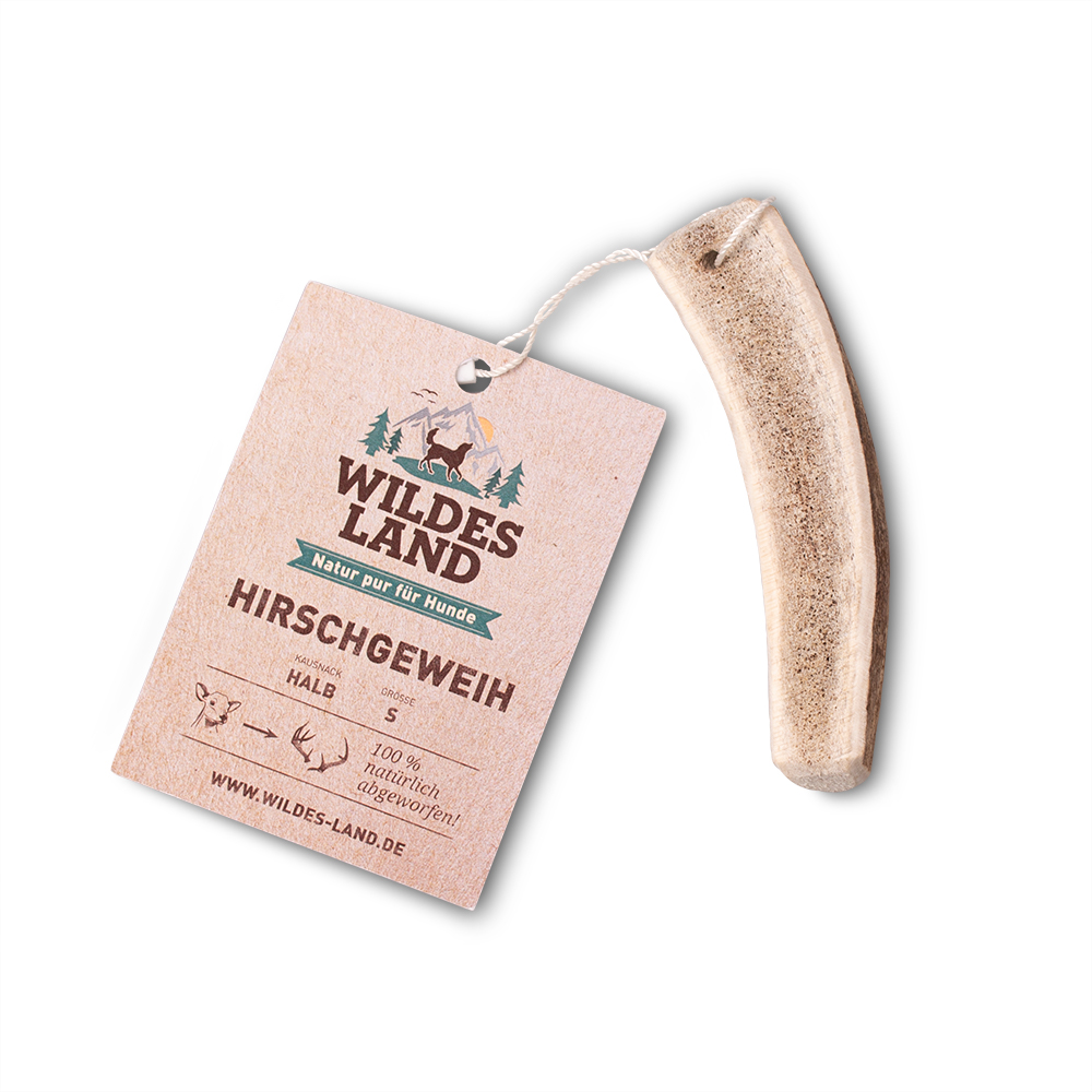 Hirschgeweih Halb Kauartikel für Hunde
